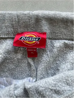 Women's Dickies Gray XL Track Pants & Joggers with White Logo thumbnail 4