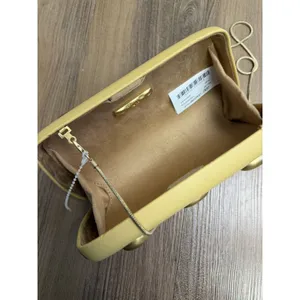 Zara Gold Pebbles Rigid Clutch Purse Crossbody Luxury Bag Tik Tok Runway thumbnail 6