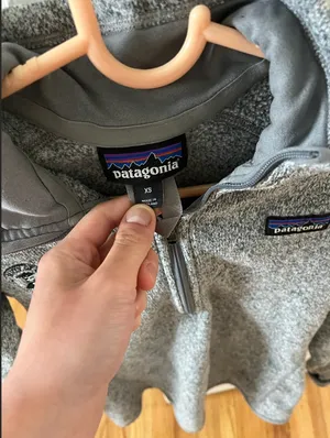 Patagonia 1/4 Zip Better Fleece Sweater Gray Womens School Logo XS thumbnail 4