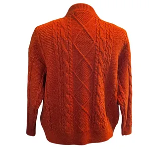 Taylor Swift “Life of a Showgirl” Cardigan Orange Sparkly Cable Knit XS/SM thumbnail 4