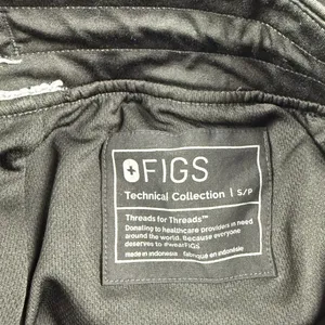 FIGS Zamora FreeX Lined Jogger Scrub Pants - Black, Small, Excellent! thumbnail 2
