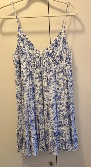 Garage Dress Mini Floral Blue thumbnail 1