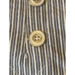 7th Avenue New York & Company Shorts 6 Navy Blue and white pinstripes Nautical thumbnail 5