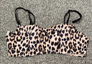 Victorias Secret Cheetah Print Lined Bandeau Super Soft Bra thumbnail 1