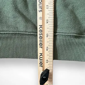 AERIE Women's Green Cropped Hooded Sweatshirt Medium‎ | GUC thumbnail 11