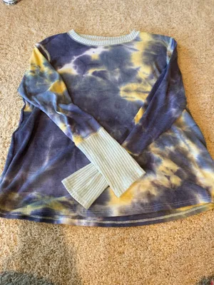 Tye Dye Themal Purple Size L thumbnail 1