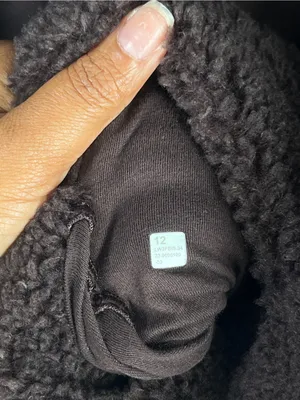 Lululemon Cinchable Fleece Zip-Up Jacket Dark Brown Size 12 thumbnail 11