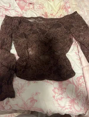 Brown Lace Top thumbnail 1
