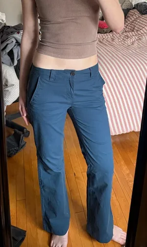 Wild fable low rise flare blue pants thumbnail 1