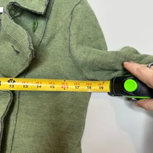 Eileen Fisher Merino Wool Double-Breasted Peacoat Sweater Jacket Green Size S thumbnail 6