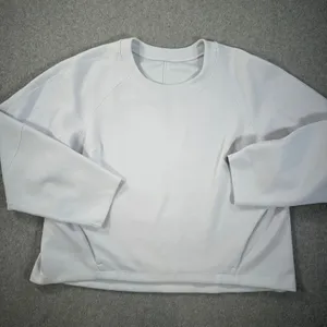 Lululemon AirWrap Modal Crew Sweatshirt Alpine White 16 Boxy Cropped Pullover thumbnail 1