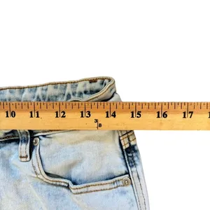 Akira Cargo Denim Flare Jeans Size 11 29 Acid‎ Wash Baddie Streetwear thumbnail 4