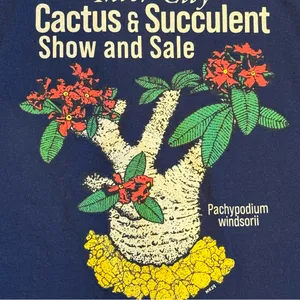 Inter-City Cactus Succulent Show Sale Graphic T-Shirt Long Beach LA San Gabriel thumbnail 5