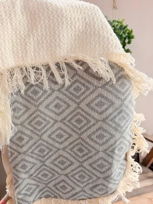 MERONA cloth tote ivory with beads handles India. Exclusive decoration thumbnail 13