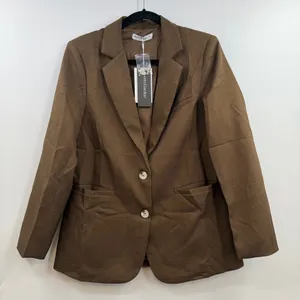 PrettyGarden Blazer Womens M Brown NWT Tailored Business Career Work Jacket thumbnail 1