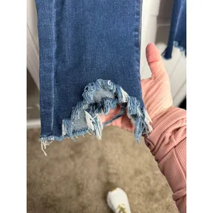 KAN CAN NWT High Rise Ankle‎ Skinny Raw Hem Medium Wash Denim Size 15/31 thumbnail 4