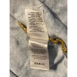 WeWoreWhat Medium Denim Halter Crop Top Buckle Closure Sleeveless thumbnail 7