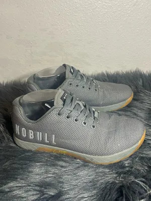 NOBULL Trainer Grey with Gum Outsole Sneakers Size 8 Women’s Men’s 6.5 thumbnail 4