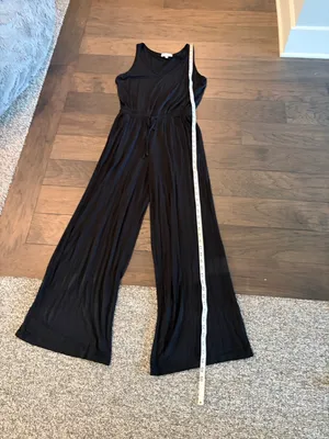 Michael Stars V-Neck Wide Leg Jumpsuit Sz M thumbnail 8