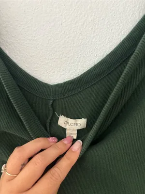 Anthropologie pilcro tank top in green thumbnail 2