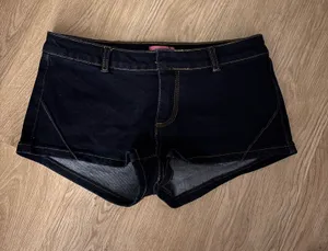 Edikted NWT Denim Mini Shorts thumbnail 1