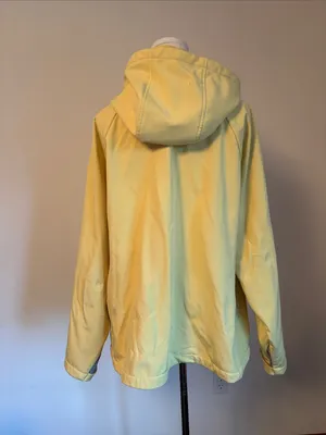 Free Country Pale Yellow Hooded Utility Jacket with Gray Trim thumbnail 3