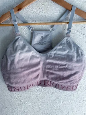 Kindred Bravely Sublime Nursing Sports Bra Pink Purple Sz XL thumbnail 3