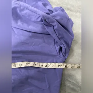 PUMA Purple Cropped Hoodie Size L Keeps You Dry Athletic Pullover Sweatshirt thumbnail 3