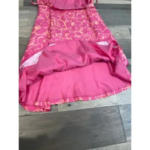 Ann Taylor Dress Silk Pink Coral Floral Size 8 thumbnail 8