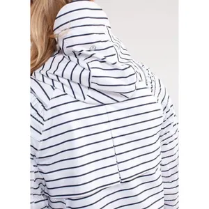Lululemon Spring Jacket Pack & Go Pullover Quiet Stripe White Navy Women 4 Run thumbnail 14