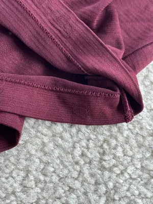 lululemon athletica Burgundy Long-Sleeve Crop Top thumbnail 2