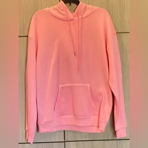 XL Hoodie Hooded Sweatshirt Bubblegum Pink Faith Over Fear GUC Shein thumbnail 6