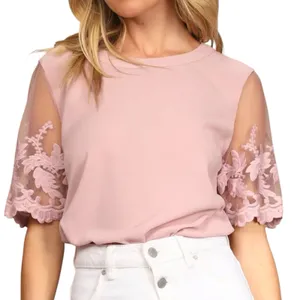 NWT Lulus Lisa Marie Mauve Pink Embroidered Top Medium thumbnail 1