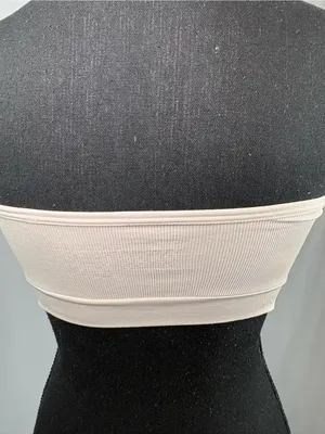 Strapless Seamless Bandeau Bra in Pale Pink thumbnail 6