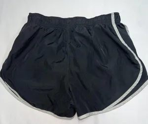Nike Dri Fit Tempo Shorts Womens Medium Black White Trim Brief Lined Running C thumbnail 5