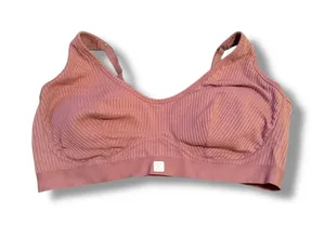 Kindly NWT Ribbed Plunge Bralette XXXL Burlwood Wireless Comfort Lounge‎ Bra thumbnail 1