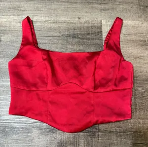 GB by GIANNI BINI Satin Bustier Tank thumbnail 1
