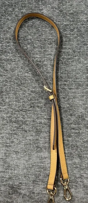 Michael Kors Tan Brown Replacement Crossbody Strap‎ Gold Hardware Saffiano Purse thumbnail 1