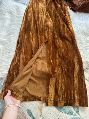 VICI Jensine Plunging Neckline Velvet Maxi Dress thumbnail 9
