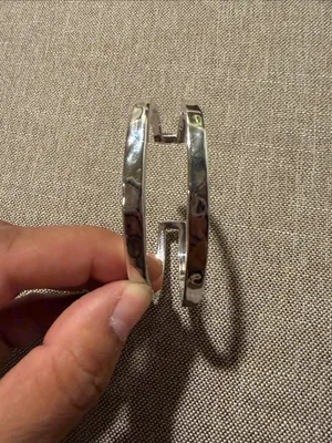 Kendra Scott Hammered Silver Double Band Cuff Bracelet thumbnail 4