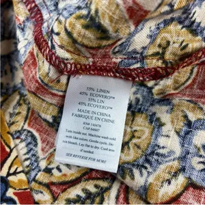 Faherty Women's Carmel Linen Dress in Red Desert Bloom Floral NWT Size XL thumbnail 7
