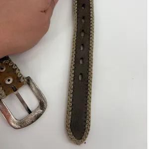Vintage Guess USA Y2K Belt Sz M Whipstich Retro Indie Festival Heritage Embossed thumbnail 5