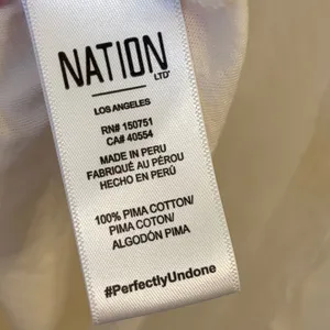 Nation LTD Loren Tee S Puff Sleeve Peasant Top Slub Knit Pima Cotton Ivory thumbnail 7