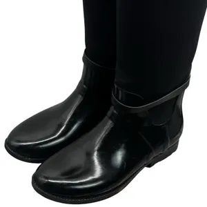 Michael Kors‎ Charm Stretch Calf Black Rain Boots Capsule Comfort Utility 9 thumbnail 4