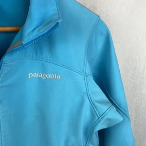 Patagonia Blue Women’s Adze Hybrid Zip Sport Athletic Jacket thumbnail 4