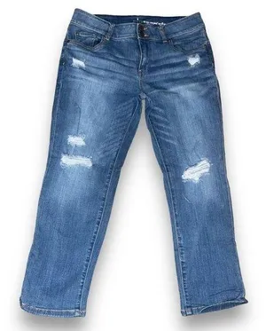 Soho distressed Curvy Cropped Boyfriend jeans thumbnail 1