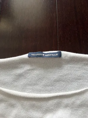 Brandy Melville White Sweater thumbnail 2