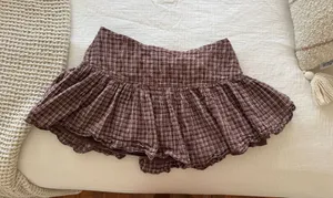 Brown Skirt Brandy Melville Plaid thumbnail 1
