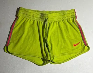 NIKE womens dri fit training running athletic shorts avocado green size xs thumbnail 1