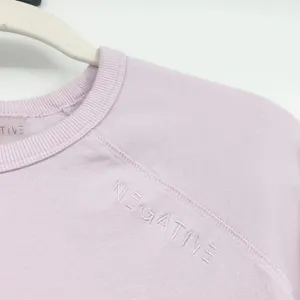 Negative Womens Lilac Modal Cotton Lounge Travel Club Crew‎ Sweatshirt Size XS thumbnail 4